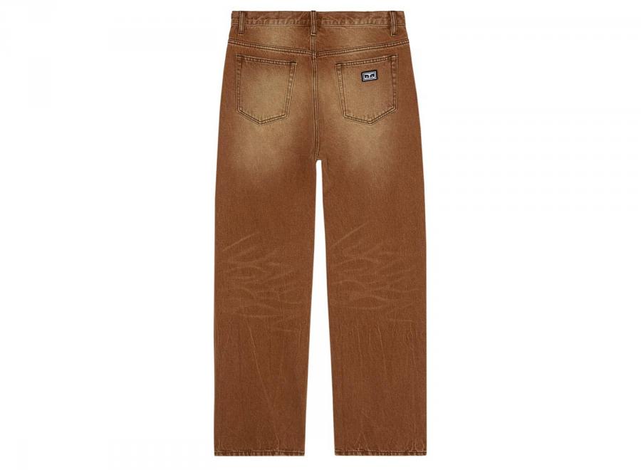 Obey Boxcar Straight Leg Denim Archive Brown 142010119ACB - Obey