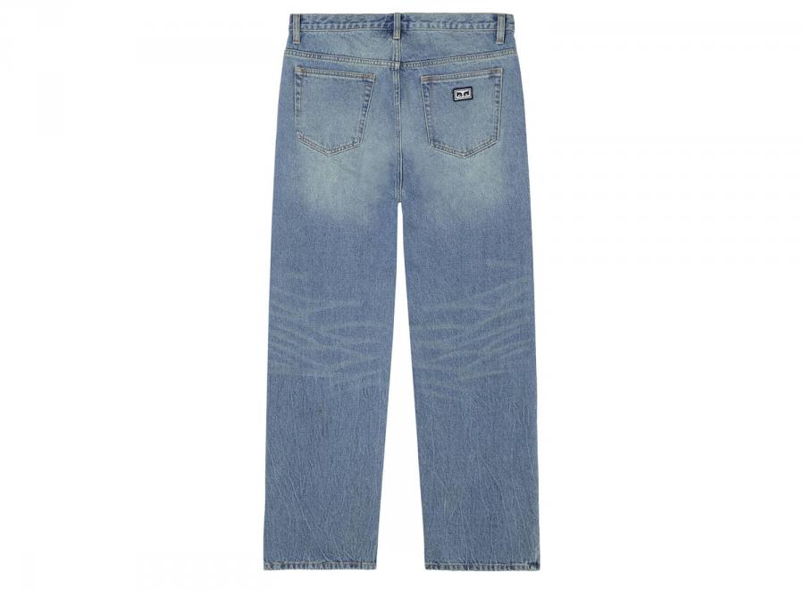 Obey Boxcar Straight Leg Denim Heavy Vintage Indigo 142010119 - Obey