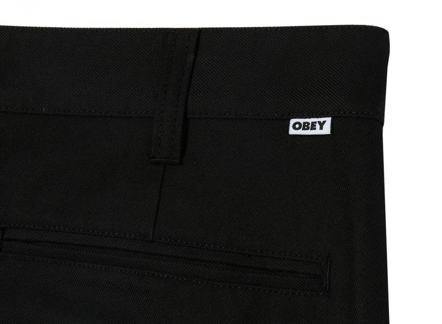 Obey Dean Pleated Pant Black 142020269BLK - Obey