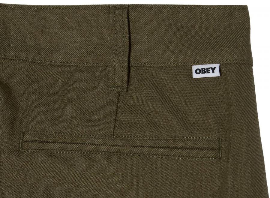 Obey Dean Pleated Pant Stone Gray 142020269SNG - Obey