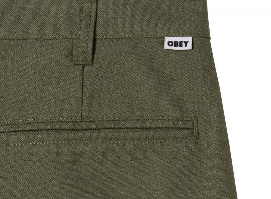 Obey Dean Pleated Short Tea Leaf 172100101 - Obey