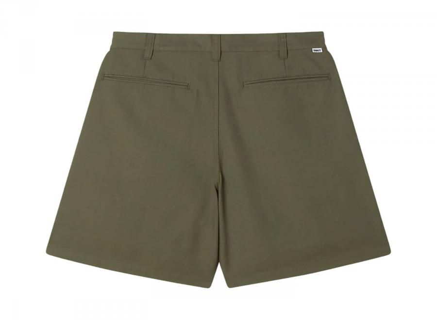 Obey Dean Pleated Short Tea Leaf 172100101 - Obey