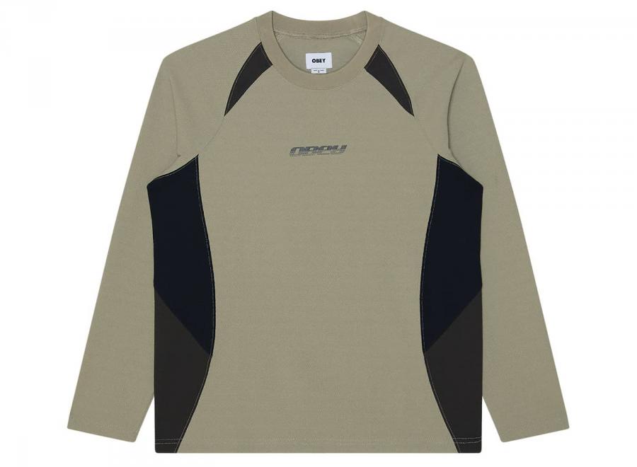 Obey Delta Knit Ls Dried Sage Multi 131030154DSG - Obey