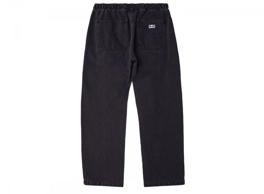 Obey Easy Denim Pant Faded Black - Obey