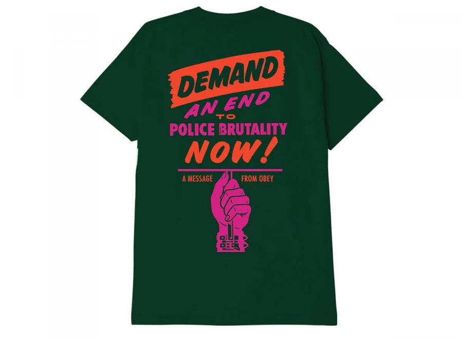 Obey End Police Brutality Forest Green - Obey