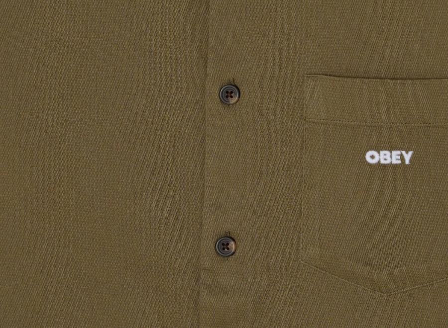 Obey Frankie Woven Dusty Green 181200436DKG - Obey