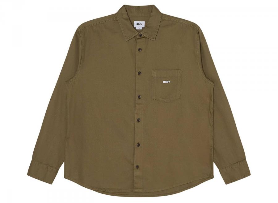 Obey Frankie Woven Dusty Green 181200436DKG - Obey