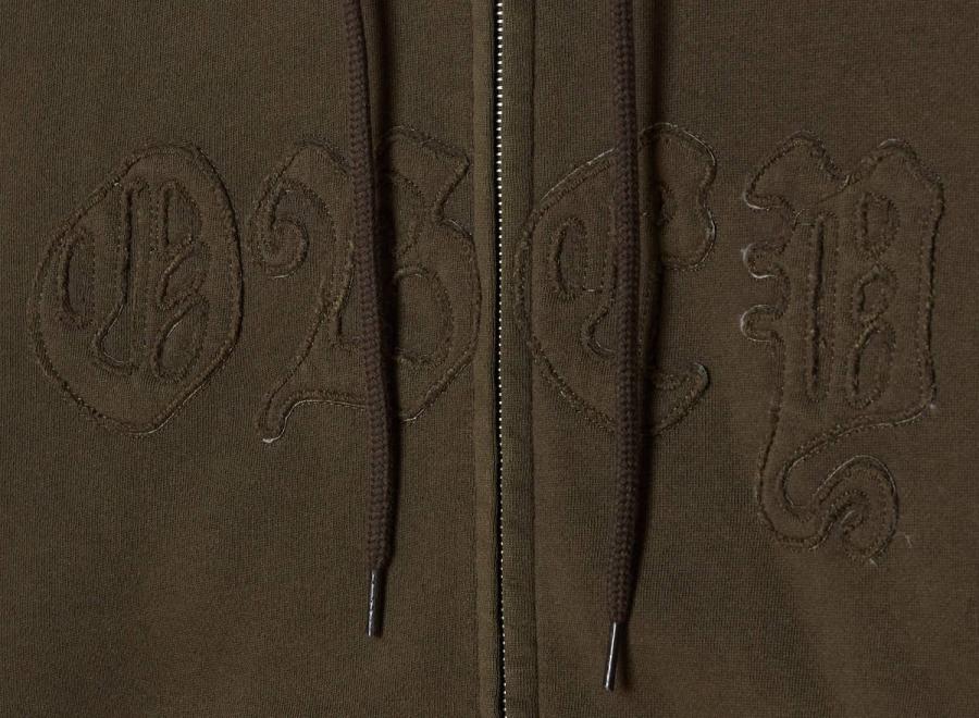 Obey Gothic Zip Hood Dusty Black Olive 111640030DBOV - Obey