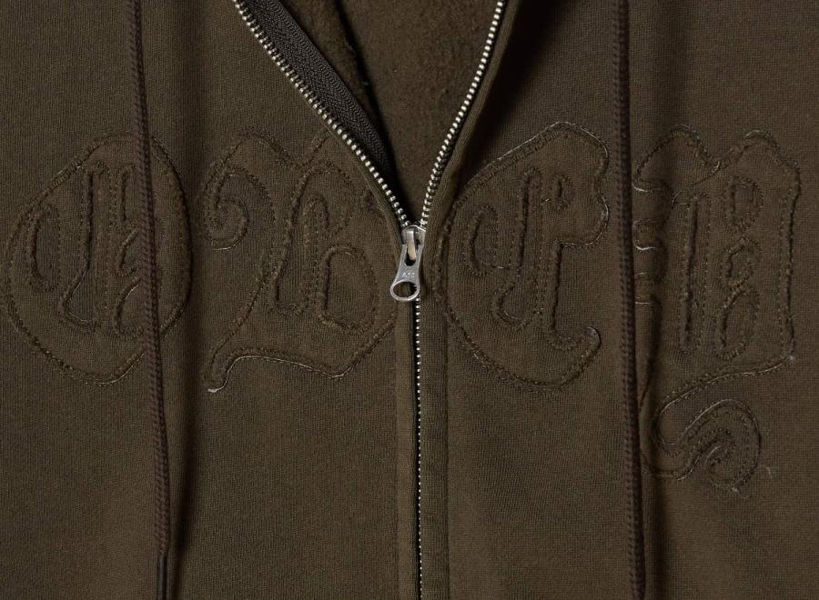 Obey Gothic Zip Hood Dusty Black Olive 111640030DBOV - Obey