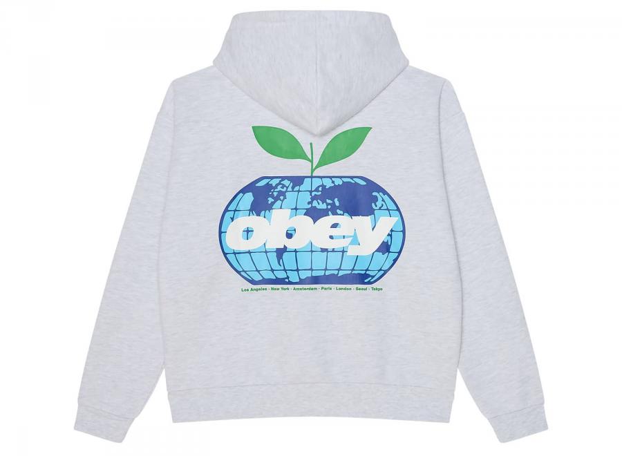 Obey Intercontinental Extra Hy Hood Ash Grey 111610070AGRY - Obey
