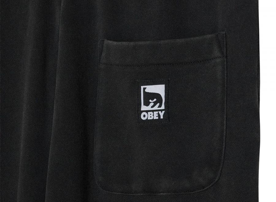 Obey Post Sweatpant Dusty Black Limo 142030054DUBL - Obey