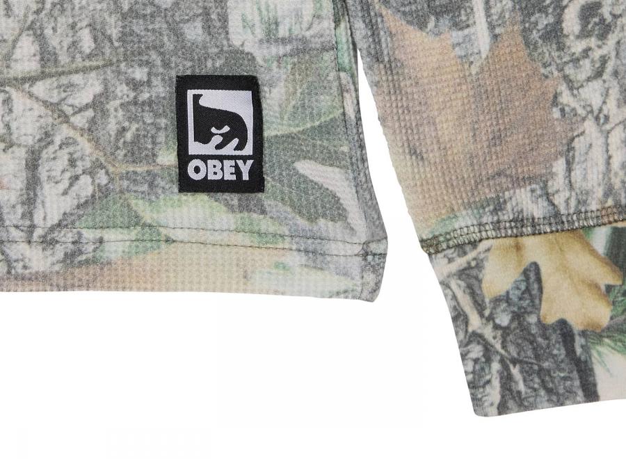 Obey Post Thermal Dusty Vintage Wood Camo 131030146DVWC - Obey