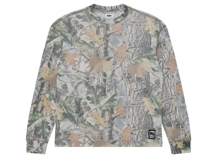 Obey Post Thermal Dusty Vintage Wood Camo 131030146DVWC - Obey