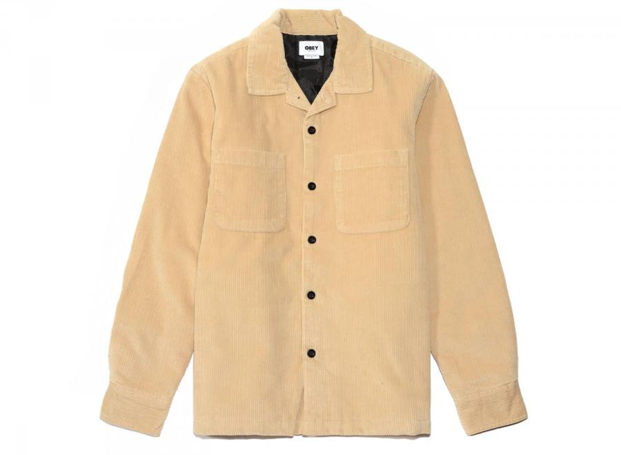 Obey Simon Shirt Jacket Irish Cream - Obey