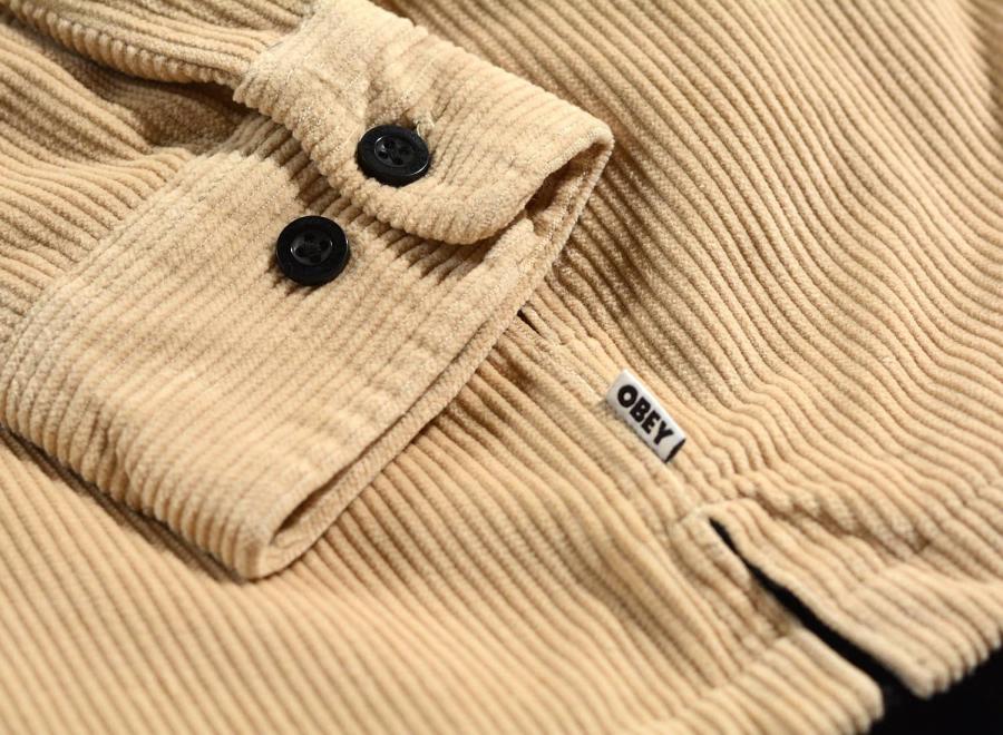 Obey Simon Shirt Jacket Irish Cream - Obey