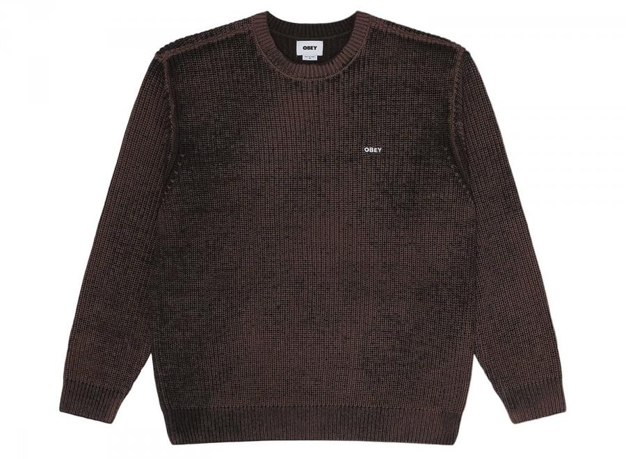 Obey Spray Effect Sweater Morel Multi 151000109MOE - Obey