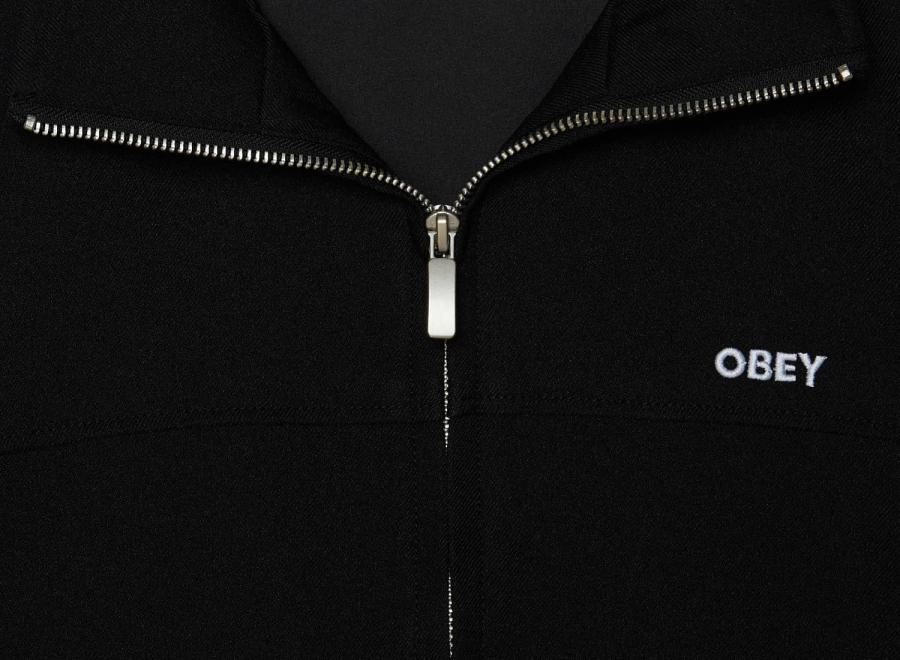 Obey Tailored Track Jacket Black 121800630BLK - Obey