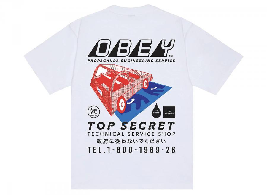 Obey Top Secret White 168024466WHT - Obey