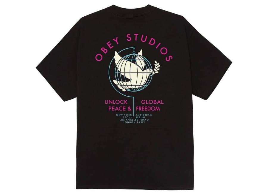 Obey Unlock Peace Freedom Black 165264433BLK - Obey