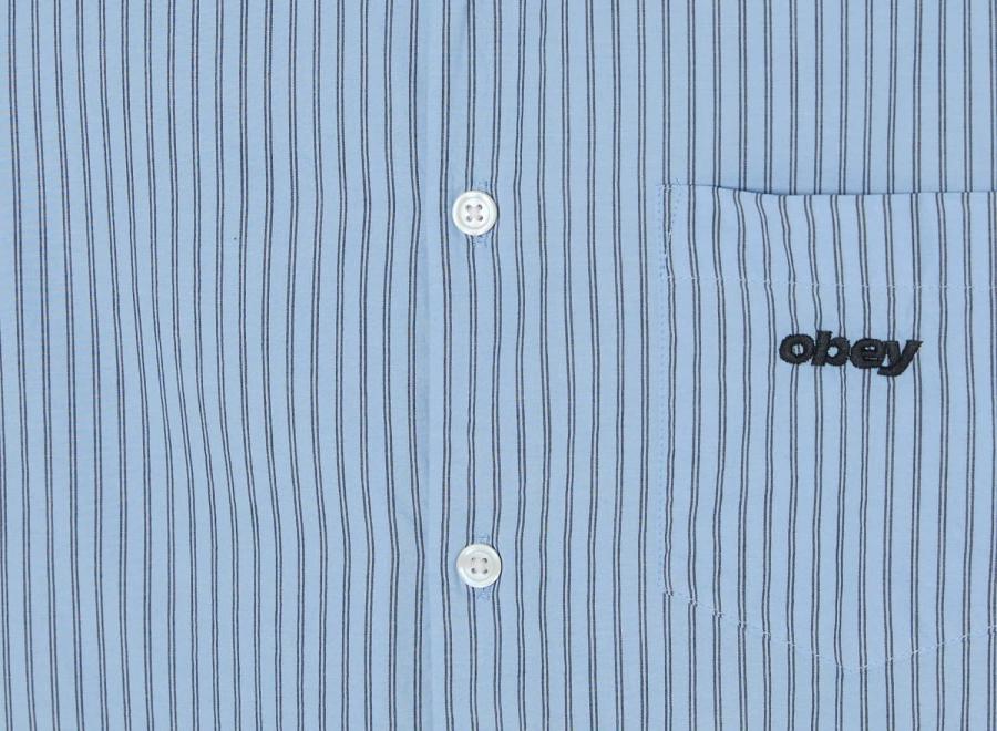 Obey William Woven Light Blue Multi 181200429LBL - Obey