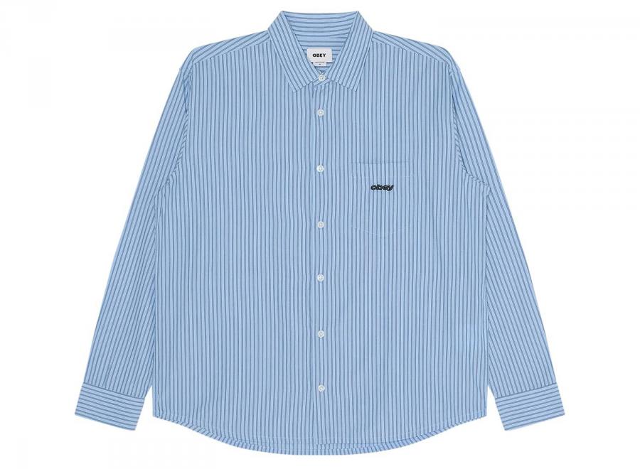 Obey William Woven Light Blue Multi 181200429LBL - Obey