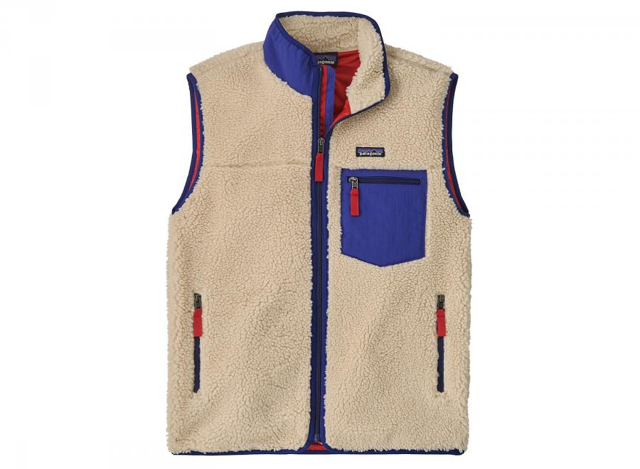 Patagonia Classic Retro-X Vest Dark Natural / Cobalt Blue 23049-DNLC - Patagonia