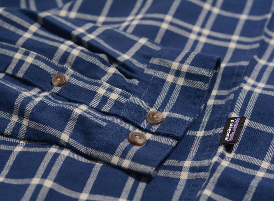 Patagonia Conversion Fjord Flannel Shirt Stone Blue - Patagonia