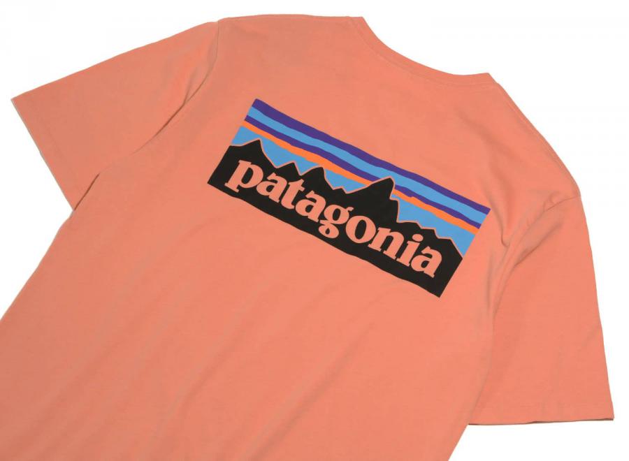 Patagonia P6 Logo Organic Cotton Tee Mellow Melon - Patagonia