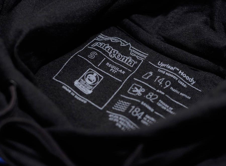 Patagonia P6 Logo Uprisal Hoody Black - Patagonia