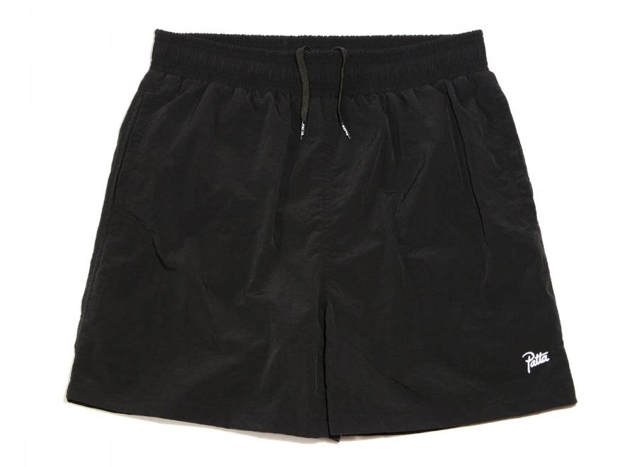 Patta Basic Nylon Swim Shorts Black - Patta