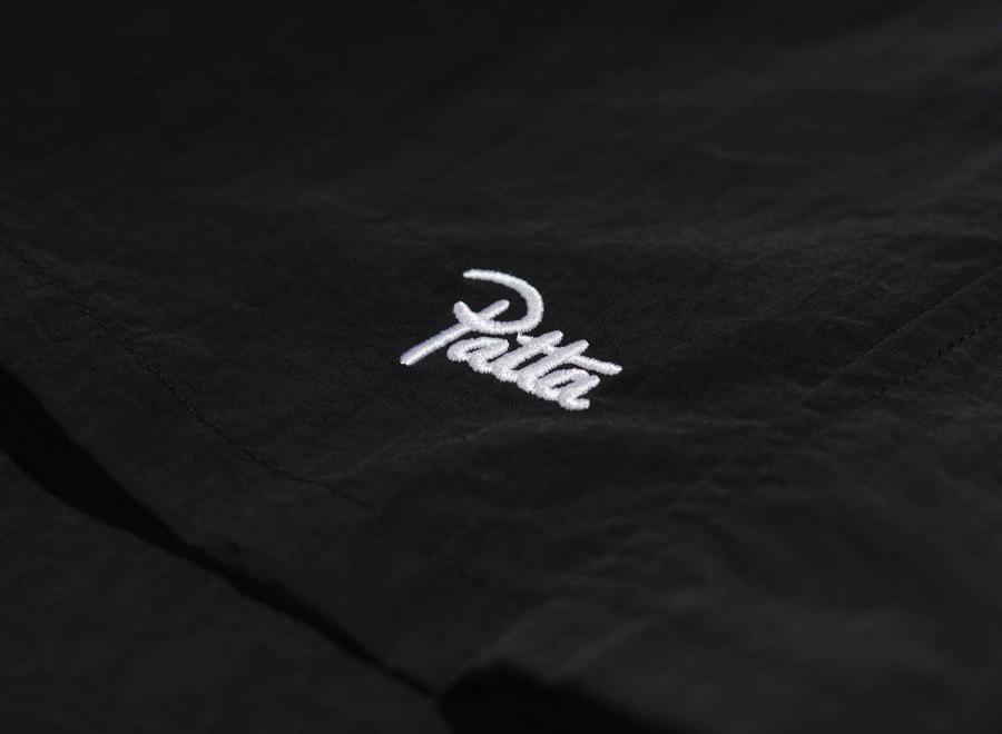 Patta Basic Nylon Swim Shorts Black - Patta
