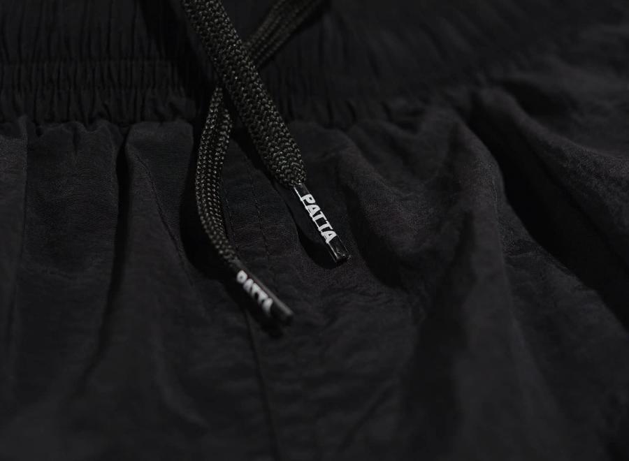 Patta Basic Nylon Swim Shorts Black - Patta