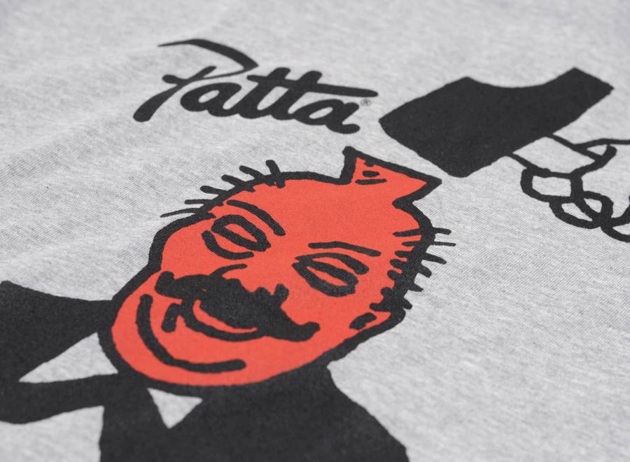 Patta Impact T-Shirt Melange Grey - Patta