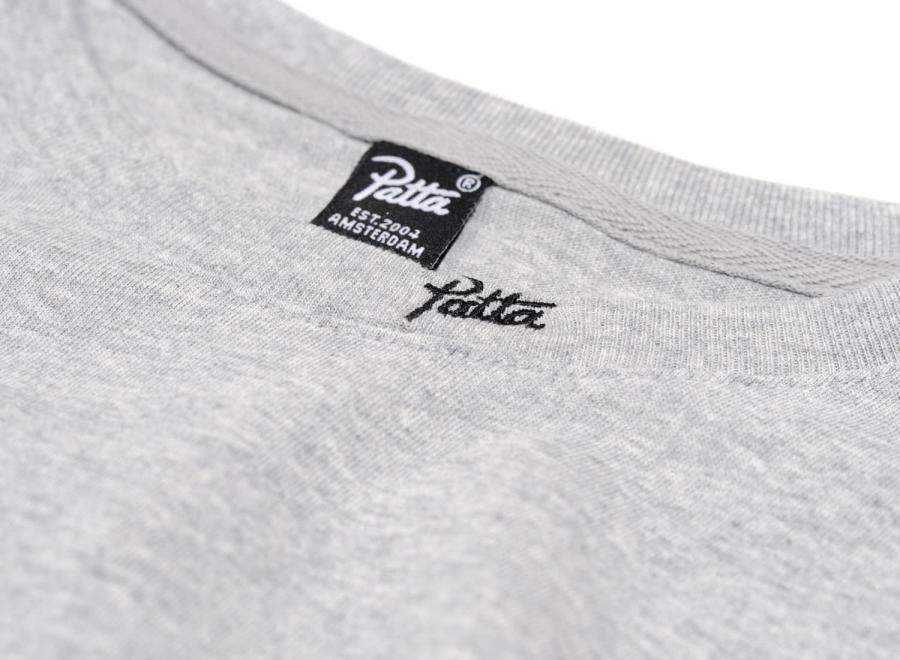 Patta Rest Easy T-Shirt Melange Grey - Patta