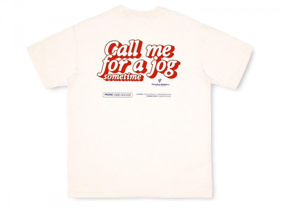 Peaufine Wood Tshirt Call Me Off White - Peaufine