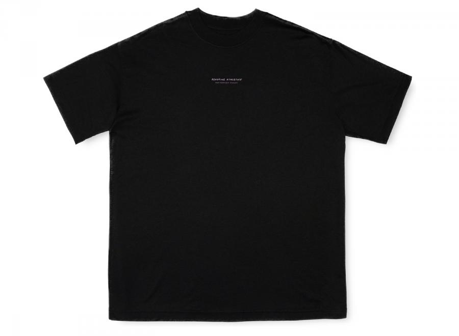 Peaufine Wood Tshirt Wanna Run With You Black - Peaufine
