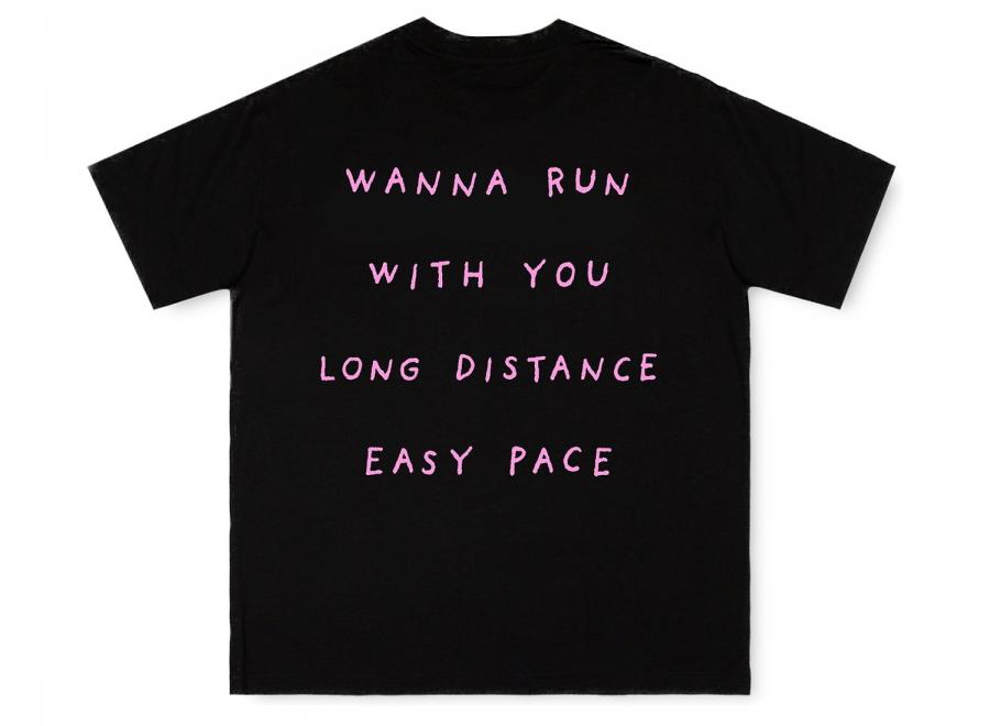 Peaufine Wood Tshirt Wanna Run With You Black - Peaufine