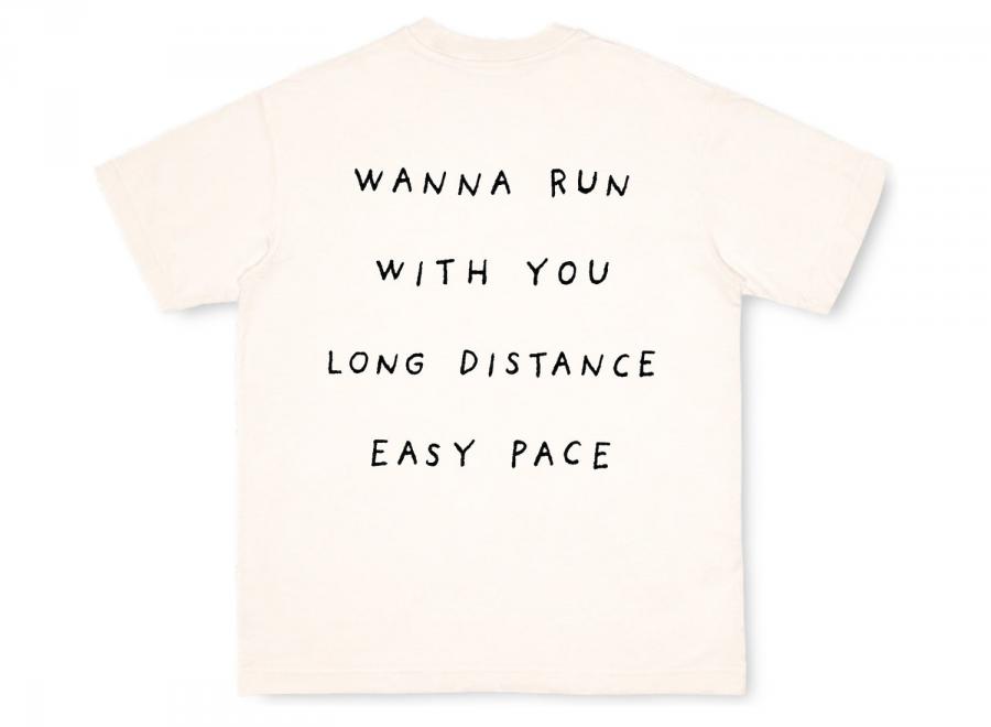 Peaufine Wood Tshirt Wanna Run With You Off White - Peaufine