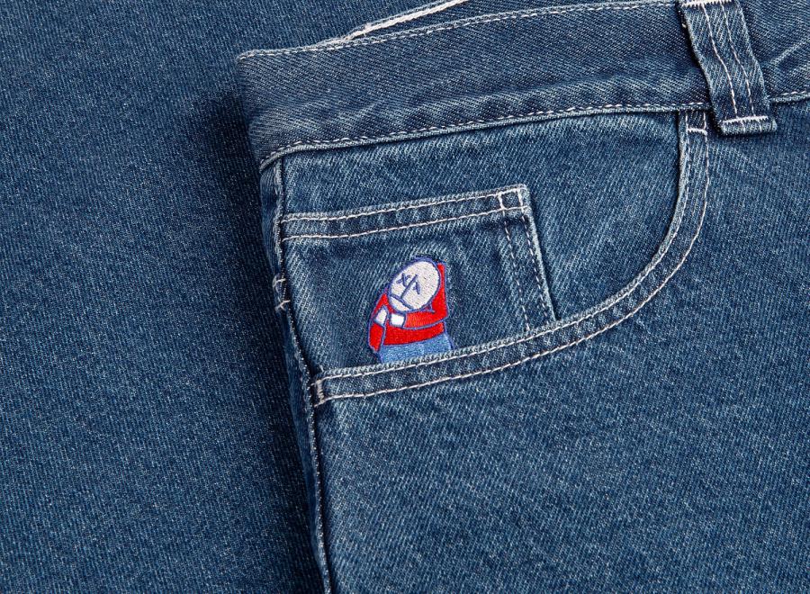 Polar Skate Co Big Boy Pants Blue Wash Og - Polar Skate Co