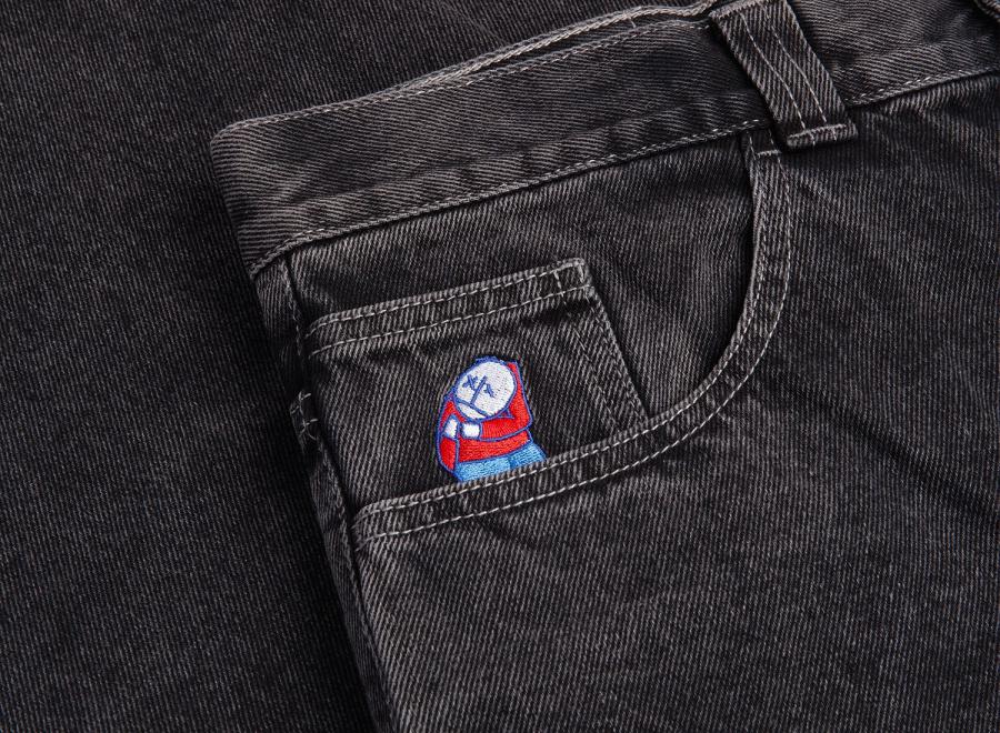 Polar Skate Co Big Boy Pants Silver Black Og - Polar Skate Co