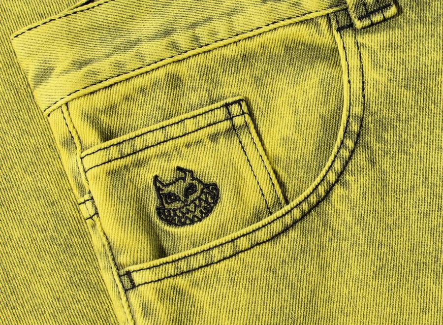 Polar Skate Co Big Boy Shorts Angel Child Lemon / Black - Polar Skate Co
