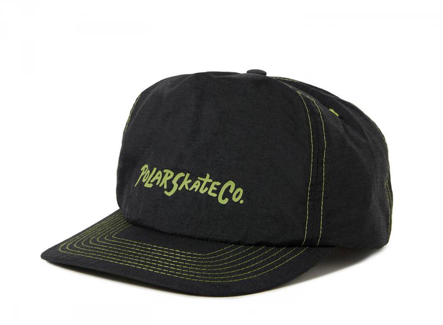 Polar Skate Co Earl Cap Black / Lime - Polar Skate Co