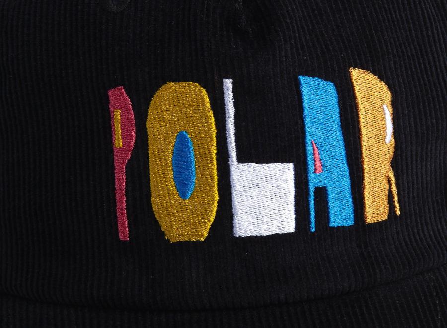 Polar Skate Co James Cap Cut Logo Black - Polar Skate Co