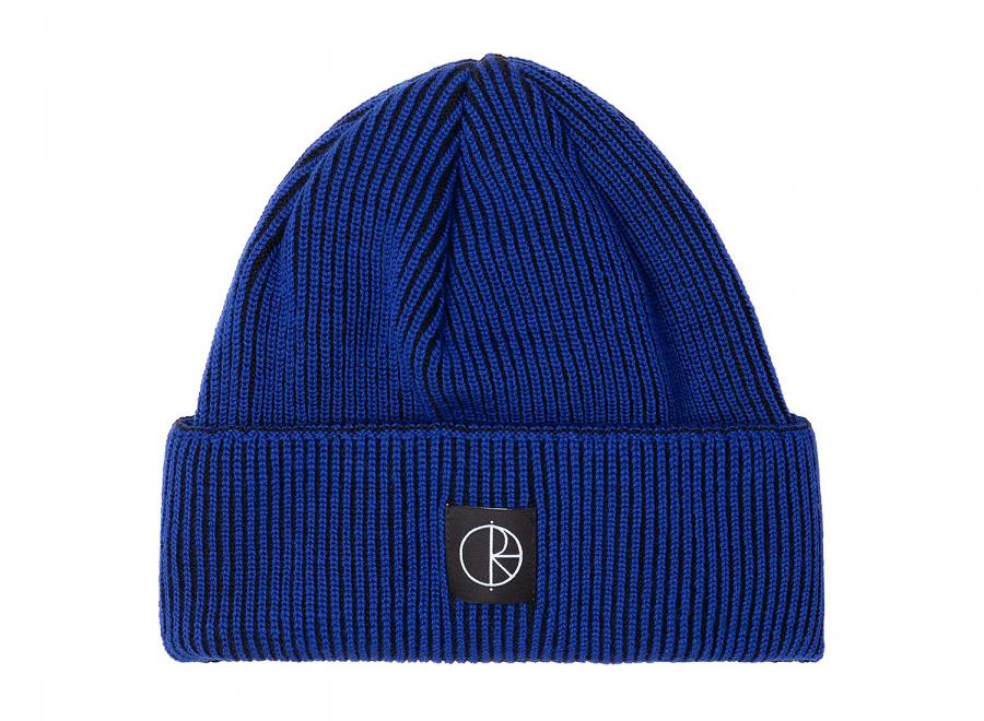 Polar Skate Co Lines Merino Beanie Egyptian Blue / Black - Polar Skate Co