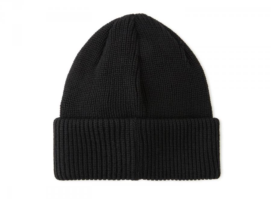 Polar Skate Co Double Fold Merino Beanie Black - Polar Skate Co