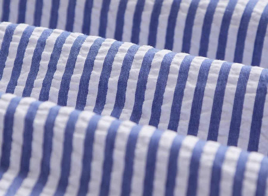 Portuguese Flannel Atlantico Stripe Shirt Blue - Portuguese Flannel