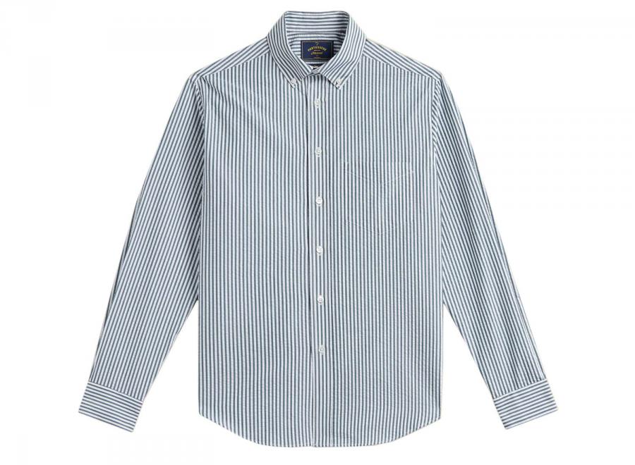 Portuguese Flannel Atlantico Stripes Shirt Green - Portuguese Flannel