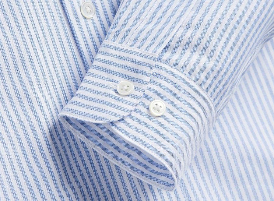Portuguese Flannel Belavista Stripes Shirt Light Blue - Portuguese Flannel