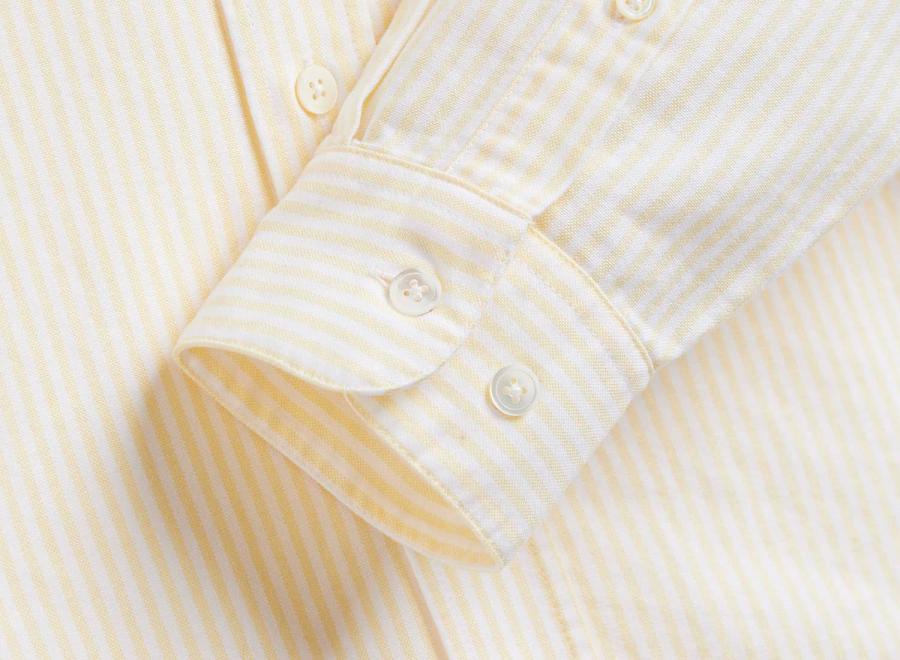 Portuguese Flannel Belavista Stripes Shirt Yellow - Portuguese Flannel