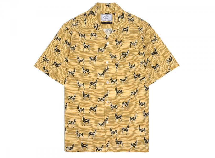 Portuguese Flannel Shirt Zebra Gold - Portuguese Flannel